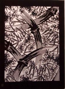 Japanese katagami stencil-Katina Huston