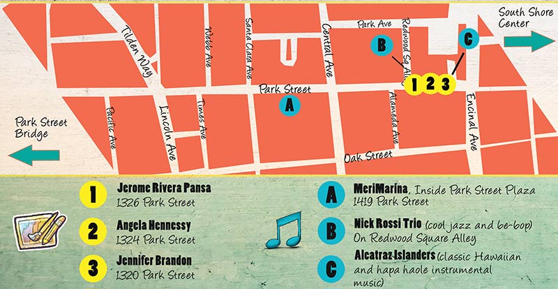 Love Our Island Artwalk Map