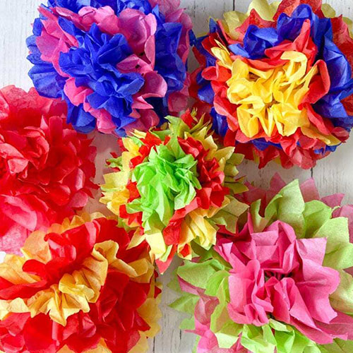 Mexican Tissue Paper Flowers and Paper Plate Tambourines with Michelle Labrador