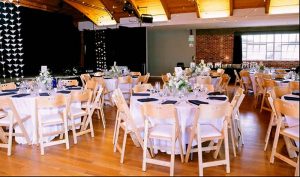 Wedding reception in theater